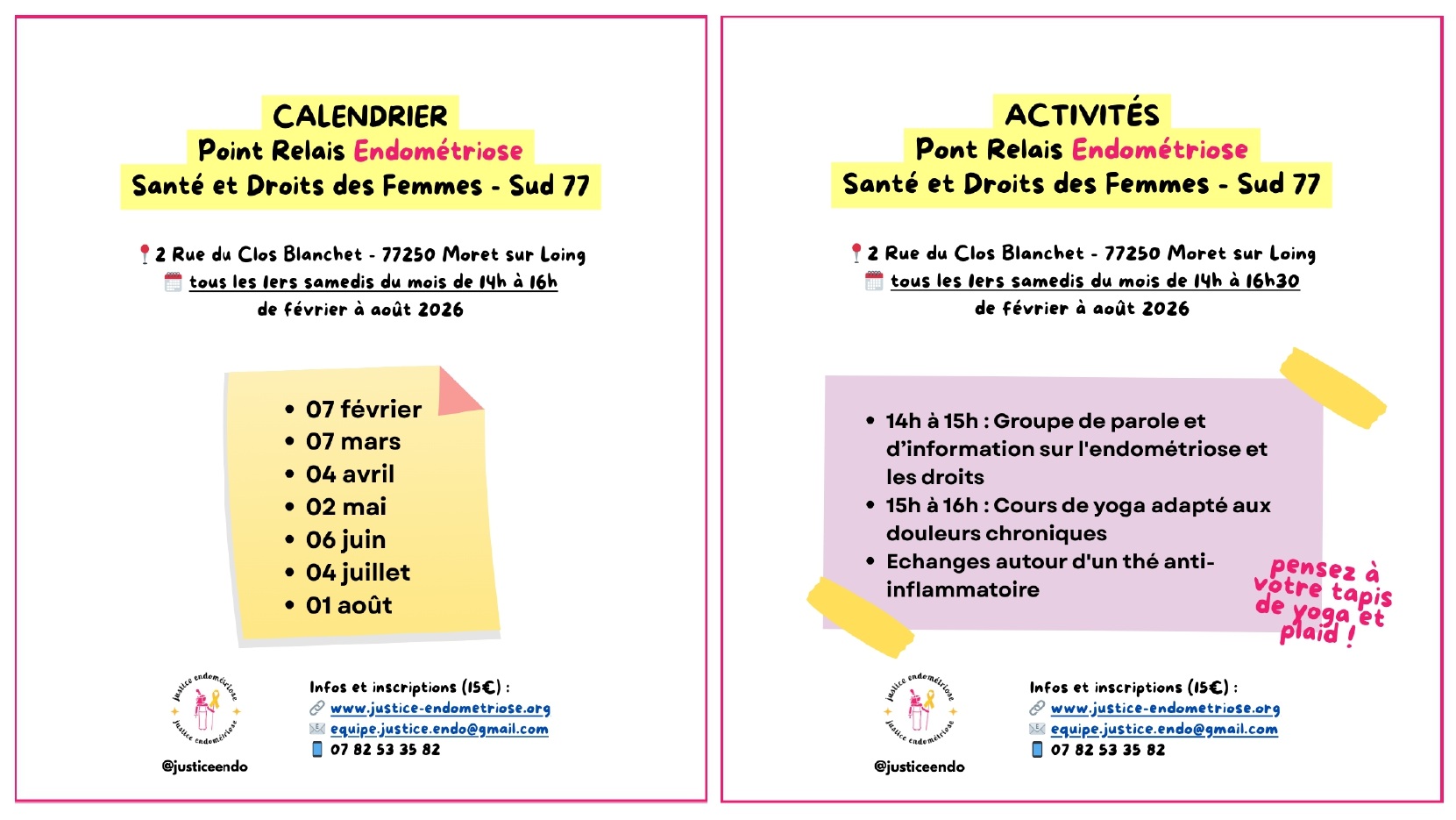  Point Relais Endométriose - Santé et Droits des Femmes - Sud 77